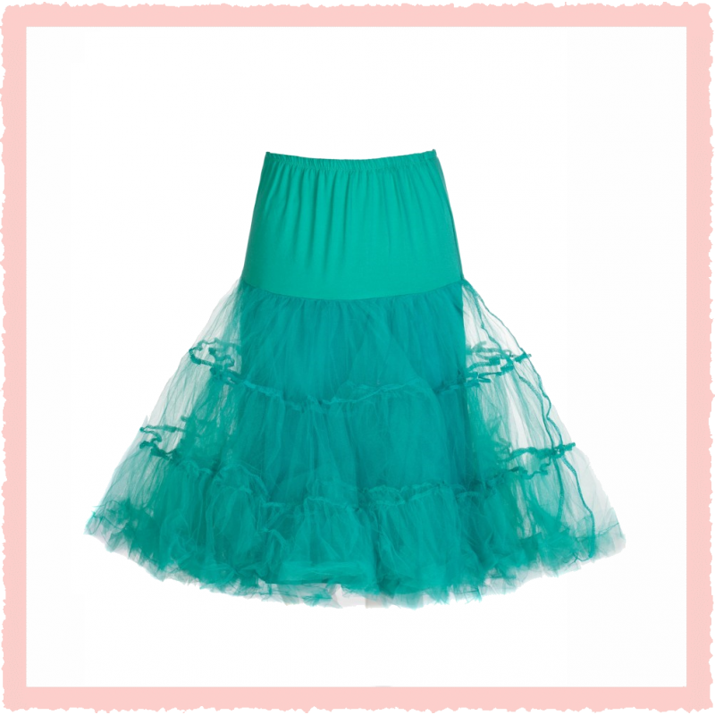 Petticoat in Tuerkis