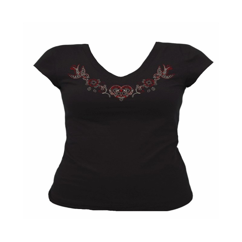 Rockabilly Shirt mit Schwalben