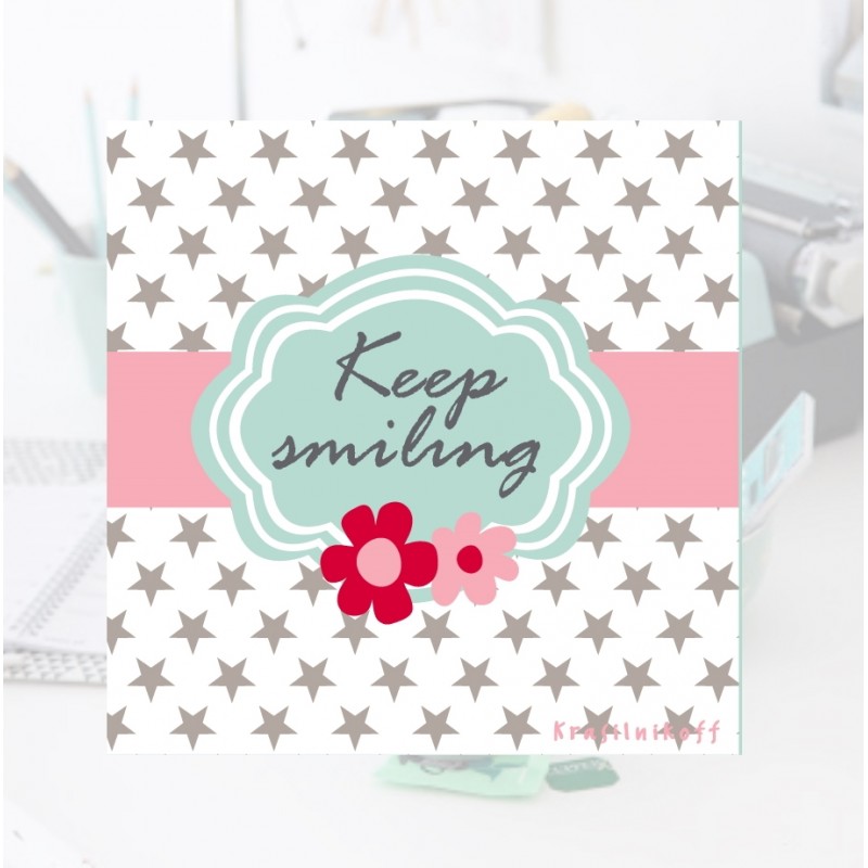 20 Papierservietten - Keep Smiling